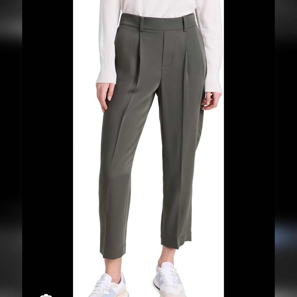 Vince Tailored Dress Pants in Olive Size L